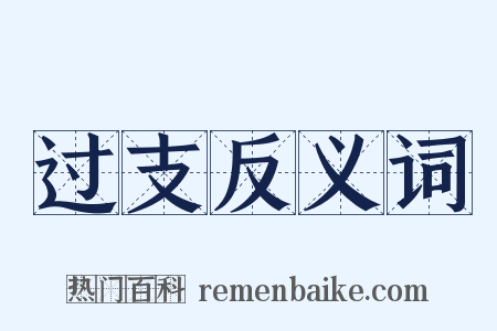 过支反义词是什么意思的图片